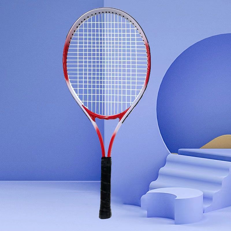 Teniska raketa - okvir od aluminijske legure; pogodna za tenis i badminton; materijal žice: vlaknasta svila; debljina drške: G1; tvrdoća rama: umjerena