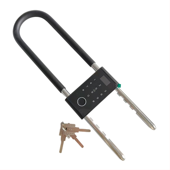 Elektronička U-oblik brava vrata — cinkova legura, otključavanje lozinkom, pogodno za dvostruko otvaranje staklenih vrata, zaštita od krađe.