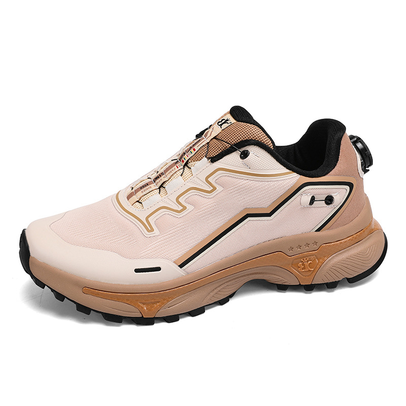 Unisex planinarske tenisice s zatvaranjem rotirajućim gumbom; lagane, protuklizne, otporne na habanje i apsorbiraju šok.