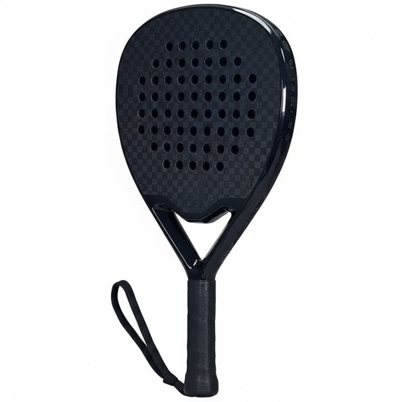12K karbonska vlakna raketa za Padel/Tenis, oblik kapljice vode, dizajn ploča-mreža, težina 95–100 g, direktan udarac