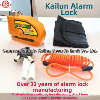 LK603 Diskni sigurnosni blok za motocikl s alarmom, aluminijska legura, Kailun&wheelkai, za električna vozila i motocikle, težina 375 g
