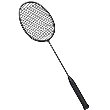 Raketa za badminton s karbonskim okvirom, težina 75–79 g, ravna osovina, držač G4