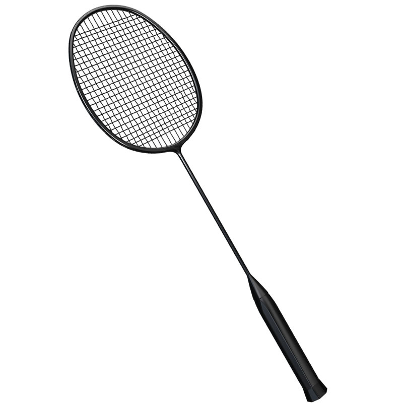 Raketa za badminton s karbonskim okvirom, težina 75–79 g, ravna osovina, držač G4