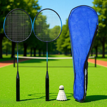 Saisilon badminton raketa — okvir od željeznog legura, najlon mrežni damil, težina 90–94 g, debljina drške G5, model TZP-02, pogodno za amatere mlađeg uzrasta