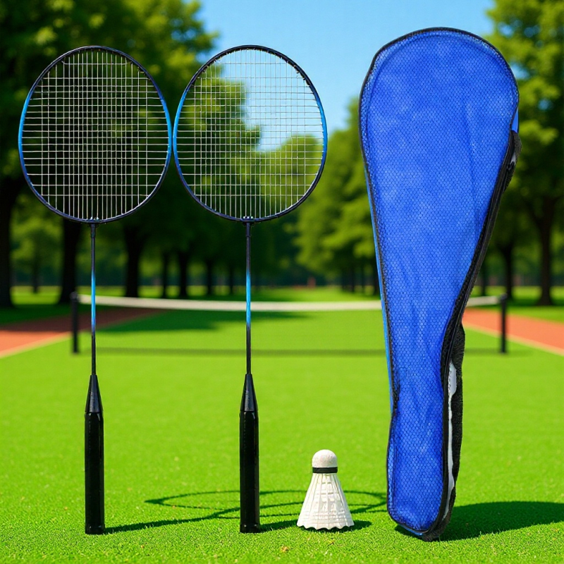 Saisilon badminton raketa — okvir od željeznog legura, najlon mrežni damil, težina 90–94 g, debljina drške G5, model TZP-02, pogodno za amatere mlađeg uzrasta