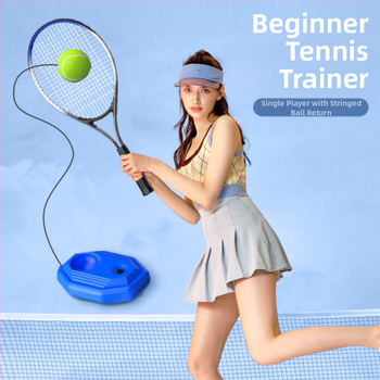 Tenisový tréner na spätný odraz pre samostatnú hru s lanom (materiál: chemické vlákno; hmotnosť: 220–240 g; značka: Nothing)