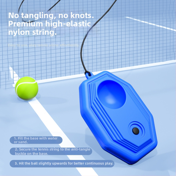 Tenisový tréner na spätný odraz pre samostatnú hru s lanom (materiál: chemické vlákno; hmotnosť: 220–240 g; značka: Nothing)