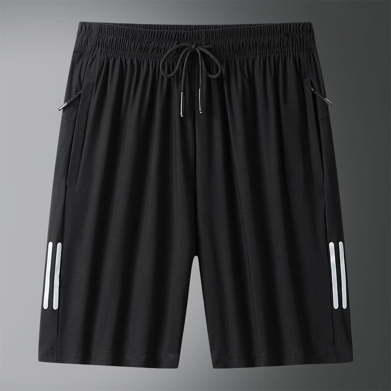 Brzo sušeće sportske kratke hlače za trčanje, visoka elastičnost, prugasti dizajn, materijal akril 78%