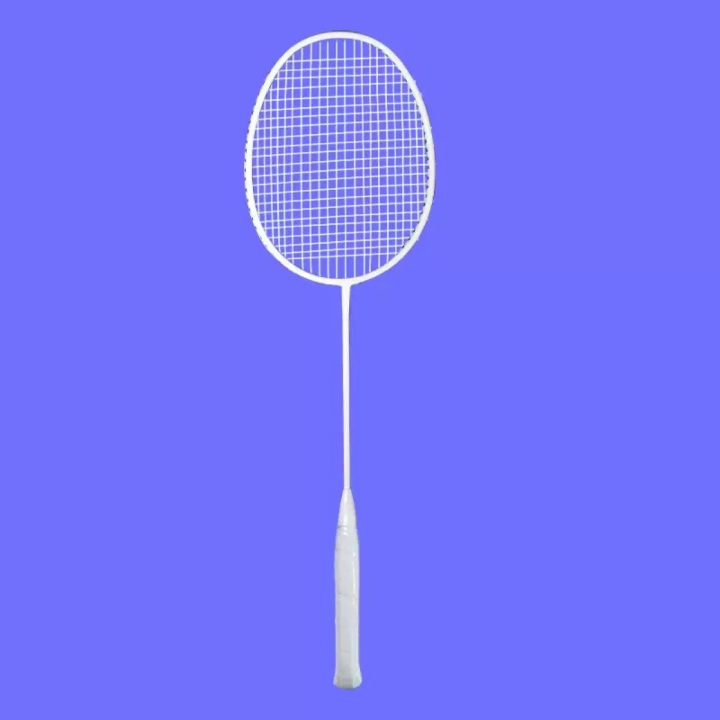Trening raketa za badminton s okvirom od staklenih vlakana, težina 90–94 g, najlonske žice, srednja tvrdoća, za amaterske juniore
