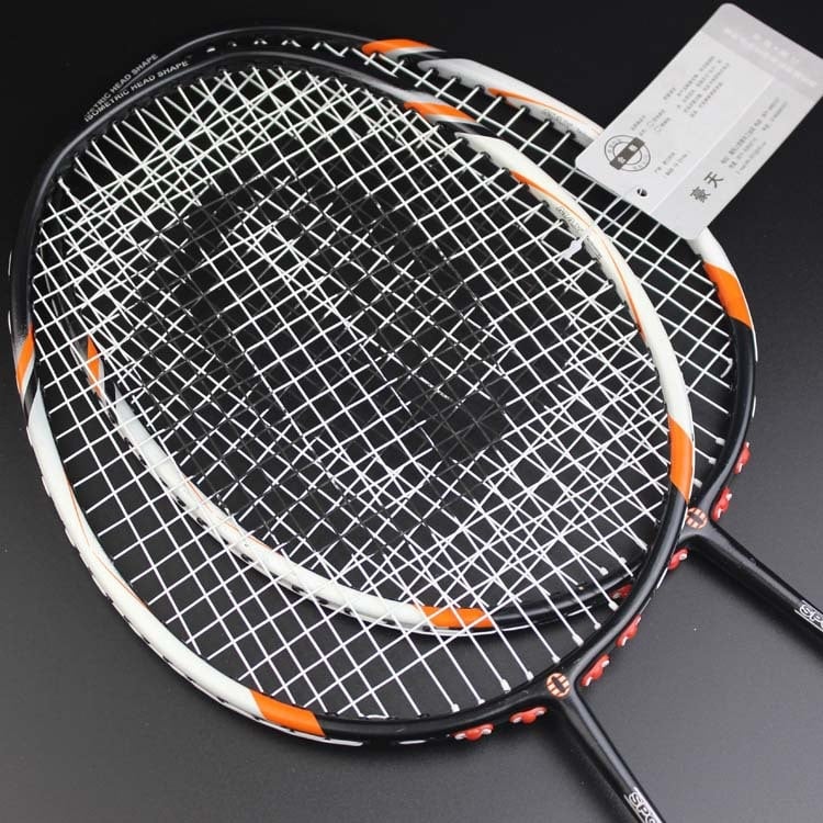 Haotian 7725 badminton reketa, set od 2 komada, aluminijska legura okvira, težina 95–100 g, za amatere i srednje napredne igrače