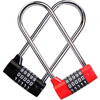 5-znamenkasta kombinirana brava za ormariće, mehanička brava od cinkove legure, model JL – duga U-oblik grede, pogodna za ormariće, garderobe, arhivske ormariće i ormariće za cipele