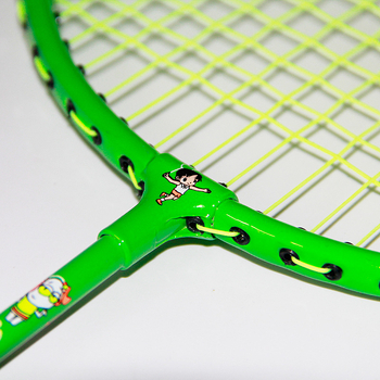Haotian dječja raketa za badminton, okvir od ferroalata, najlon užad, težina 95-100 g, ravni prečki