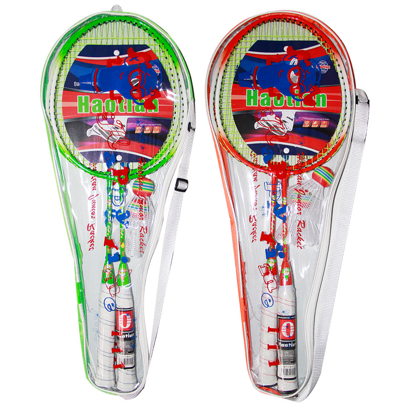 Haotian dječja raketa za badminton, okvir od ferroalata, najlon užad, težina 95-100 g, ravni prečki