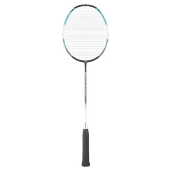 Raketa za badminton Global Wind – okvir od karbonskih vlakana, težina 75–79 g, držač G5, srednja tvrdoća osovine, ravna raketa
