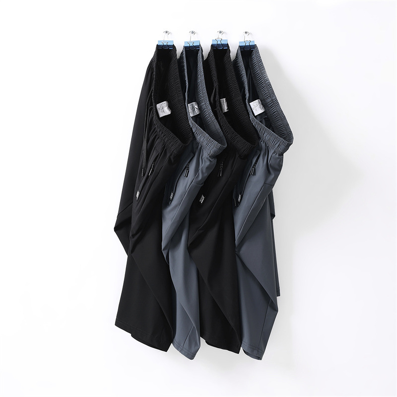 Muške Capri kratke hlače širokog kroja od Ice Silk, brzo se suše, skraćena duljina, za ljeto, sport i plaža