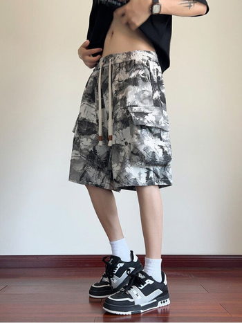 Muške Corduroy cargo šorcevi, pravilan kroj, mikroelastični, ljeto 2025