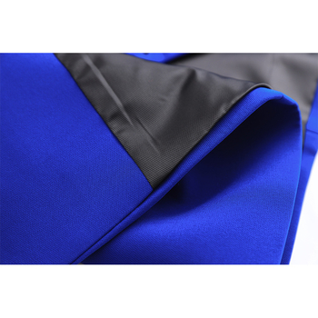 Blazer dama slim cu nasturi dubli – din amestec de bumbac și poliester, guler de sacou, mâneci lungi, model solid