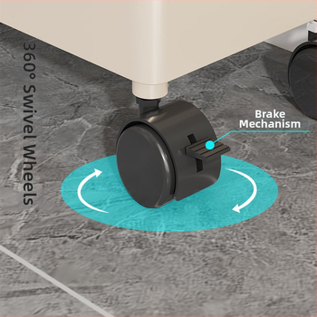 Ultra-tanki regał iza vrata, kupaonica, pet katova, slobodno stojeći plastični regal