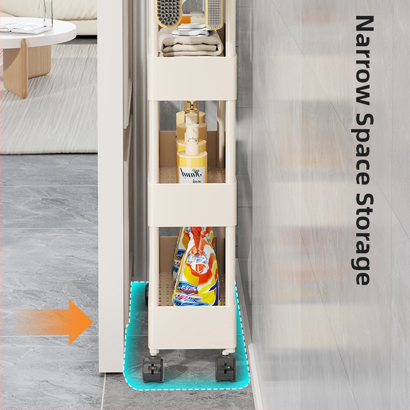 Ultra-tanki regał iza vrata, kupaonica, pet katova, slobodno stojeći plastični regal