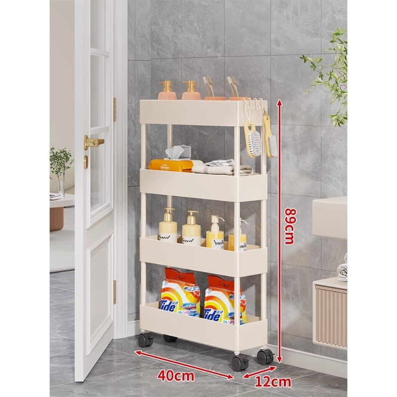 Ultra-tanki regał iza vrata, kupaonica, pet katova, slobodno stojeći plastični regal