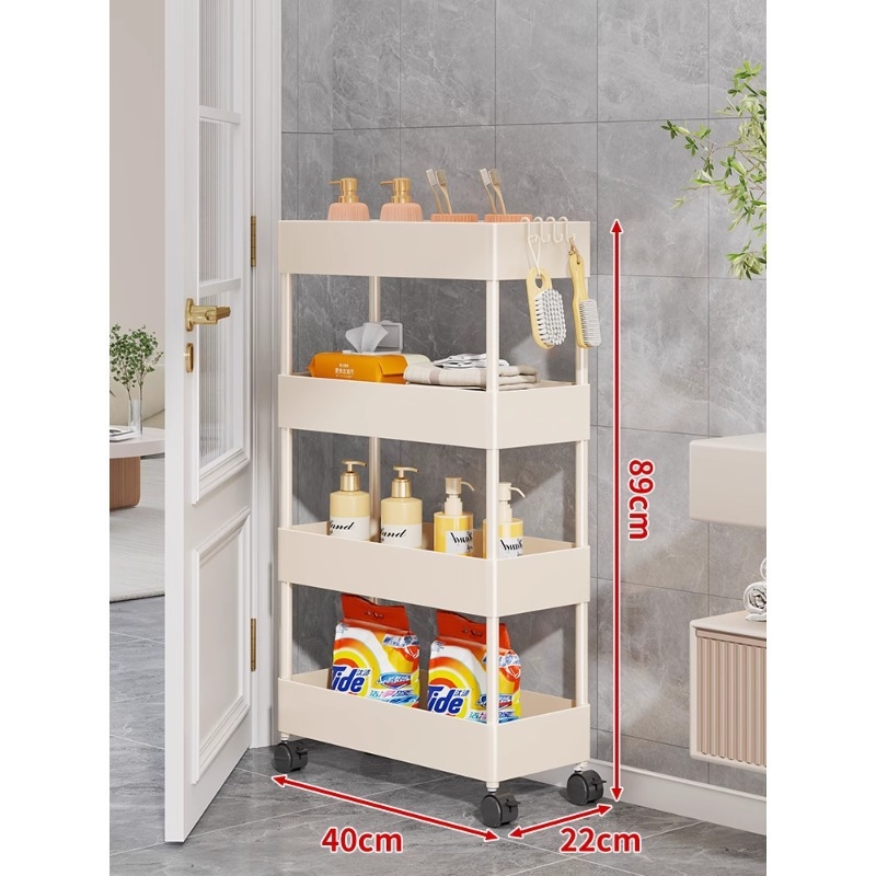 Ultra-tanki regał iza vrata, kupaonica, pet katova, slobodno stojeći plastični regal