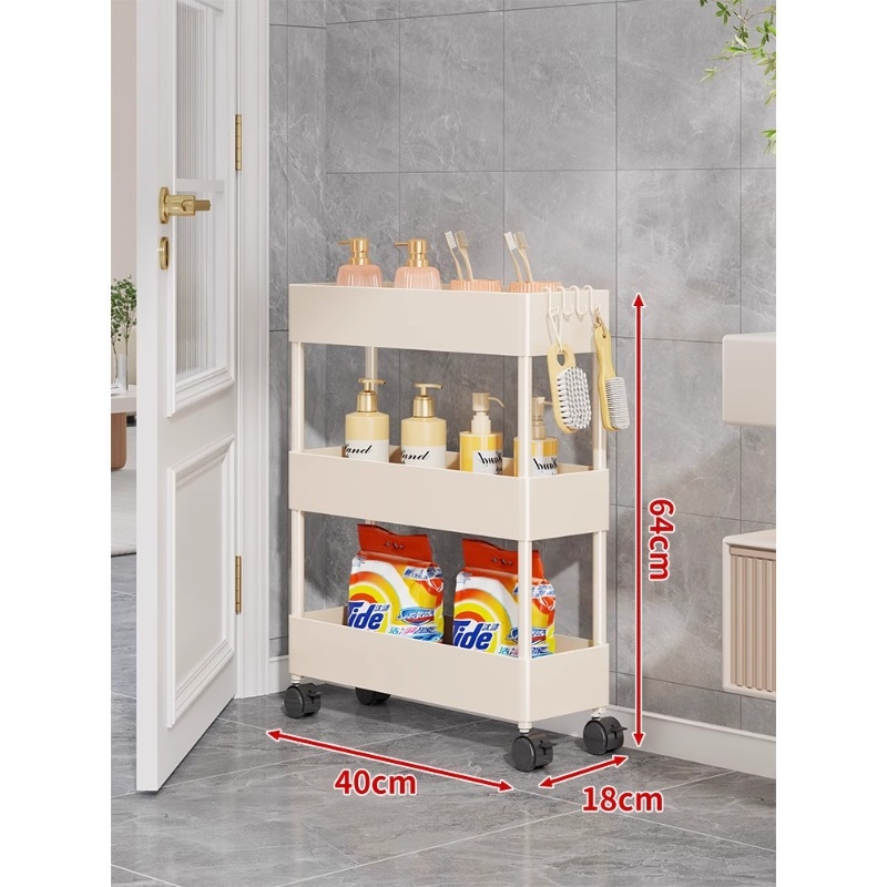 Ultra-tanki regał iza vrata, kupaonica, pet katova, slobodno stojeći plastični regal