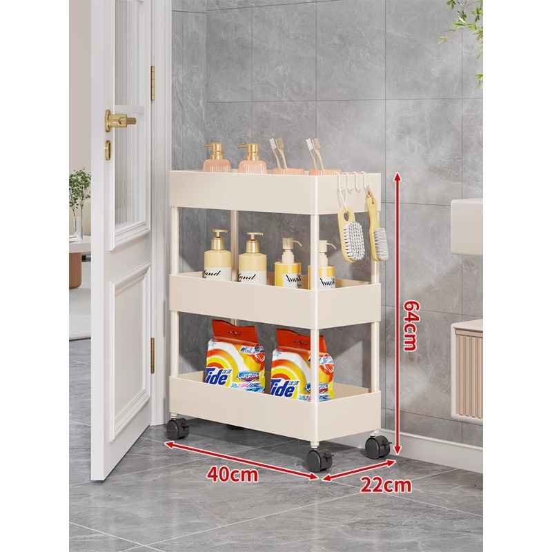 Ultra-tanki regał iza vrata, kupaonica, pet katova, slobodno stojeći plastični regal