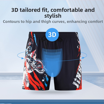 Jin Hong muške plivačke šorceve od poliestera, dvostruki sloj, brzo se suše, tkanina 80% poliestera, podstava 84% poliestera