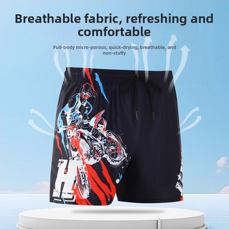 Jin Hong muške plivačke šorceve od poliestera, dvostruki sloj, brzo se suše, tkanina 80% poliestera, podstava 84% poliestera