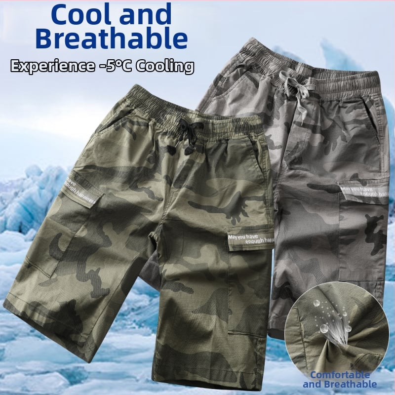 Muške kratke hlače u vojnom stilu, pet džepova, pamuk, široka udobna kroj, ljetna varijanta