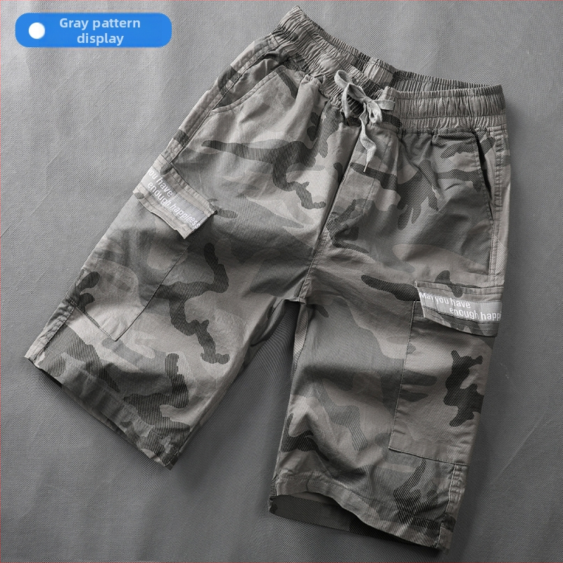 Muške kratke hlače u vojnom stilu, pet džepova, pamuk, široka udobna kroj, ljetna varijanta