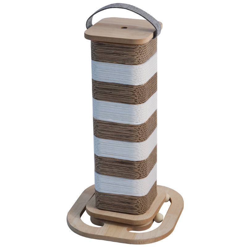 Mačja grebalna ploča od valovitog kartona, otporna na habanje, debelo jezgro, japanskog stila, Meow xianer, 1 kom