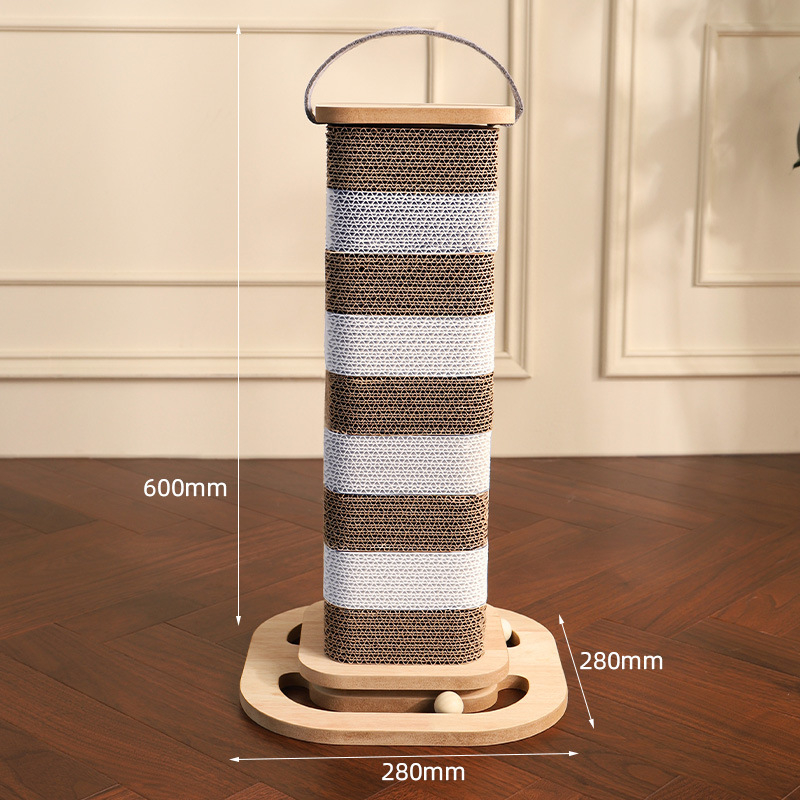 Mačja grebalna ploča od valovitog kartona, otporna na habanje, debelo jezgro, japanskog stila, Meow xianer, 1 kom