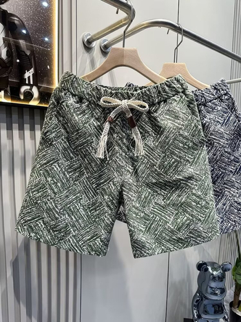 Muške ljetne jacquard šorceve, slobodan kroj, 70% poliesterske smjese, mikroelastičnost, ravni kroj