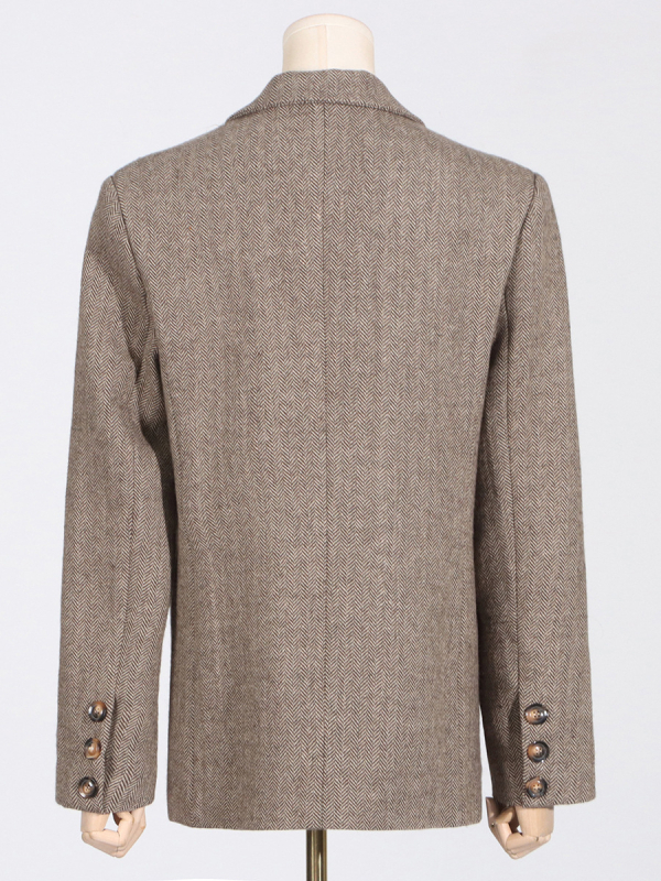 Blazer damă, croială lejeră, decolteu în V, nasturi la un singur rând, amestec poliester-bumbac, toamnă 2025.