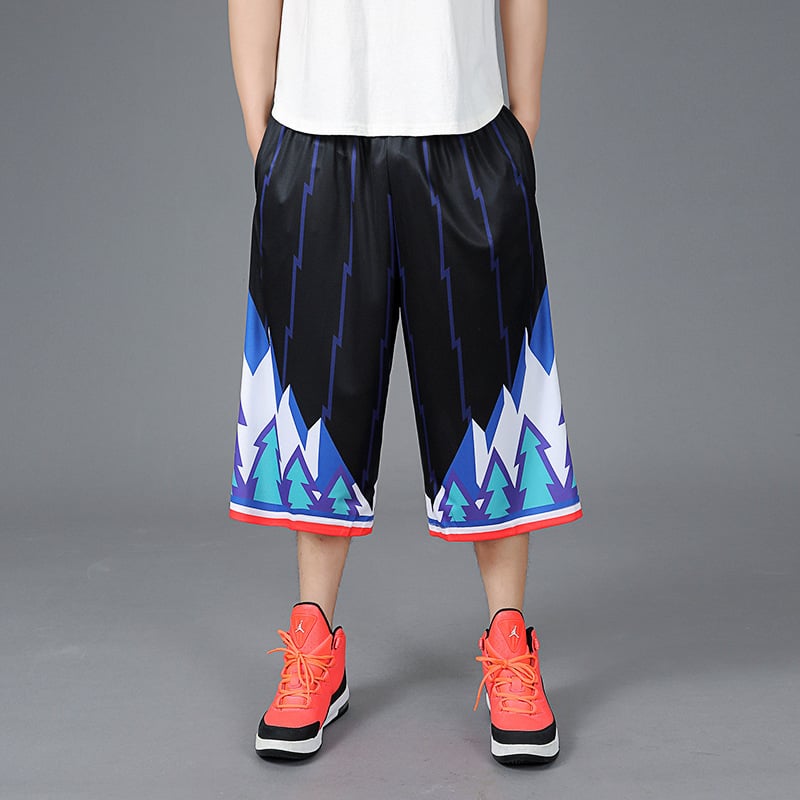 Muške ljetne kamuflažne capri šorceve za plažu – lagani, 100% poliester