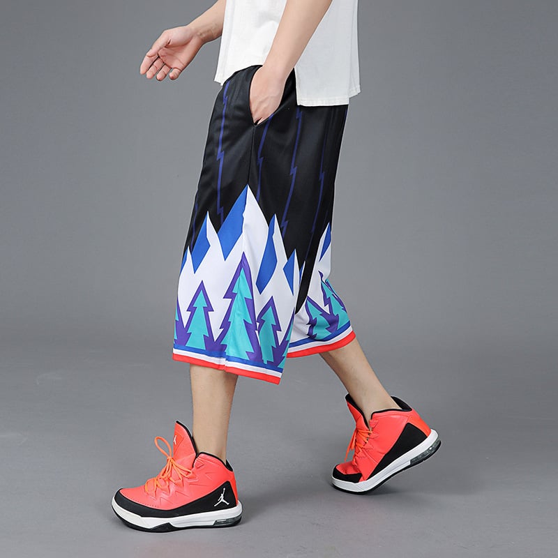 Muške ljetne kamuflažne capri šorceve za plažu – lagani, 100% poliester