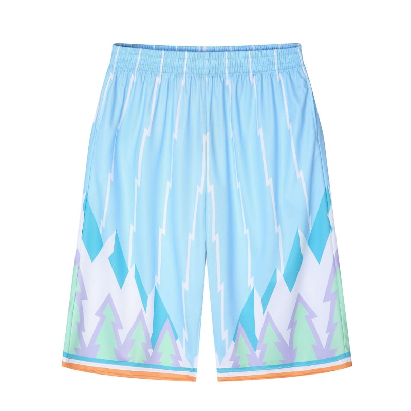 Muške ljetne kamuflažne capri šorceve za plažu – lagani, 100% poliester