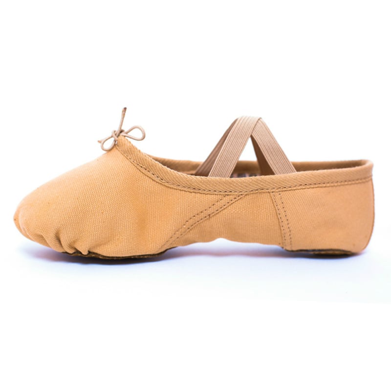 Pantofi de balet și dans pentru yoga — talpă din piele, vârf din pânză, absorbție a șocurilor, respirabili, ușori