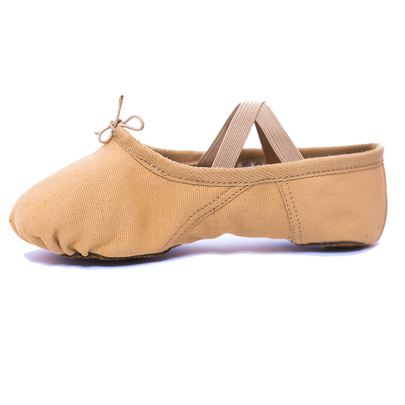 Pantofi de balet și dans pentru yoga — talpă din piele, vârf din pânză, absorbție a șocurilor, respirabili, ușori