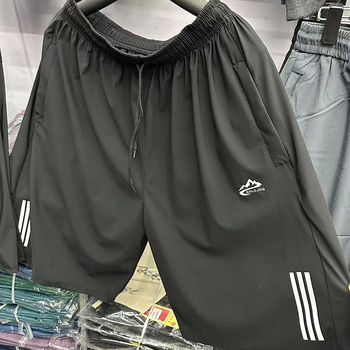 Мъжки плажни къси панталони - бързосъхнещи полиестерни, микроластични, едноцветен десен