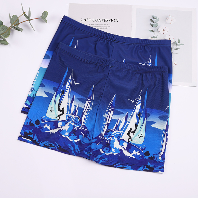 Muške plivačke bokserice s otiskom, brzo sušenje, poliester materijal i podstava