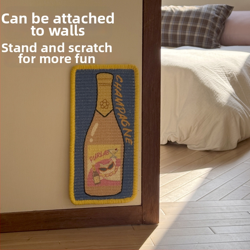 Πάνελ γρατσουνίσματος γάτας από sisal, κάθετης L-σχήματος, ανθεκτικό στις γρατσουνιές και στη φθορά, χωρίς απομάκρυνση ινών