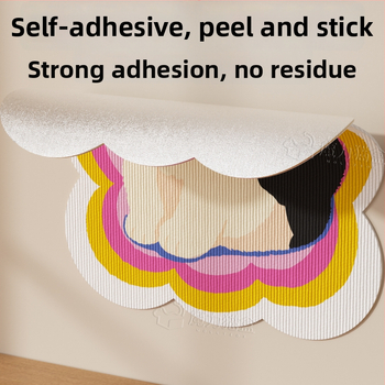 Τοίχο-Κάθετο Κατακόρυφο Γρατσουνίσματος Γάτας από Φελτ — Αυτοκόλλητη Στερέωση, Ανθεκτικό στη Φθορά, Χωρίς Αποκόλληση Νημάτων, Προστατεύει τον Καναπέ, Παιχνίδι-Γρατσουνίσματος