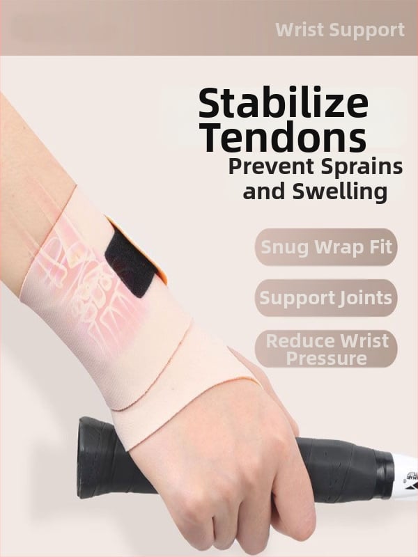 Протектор за китка от спандекс - лека, дишаща защита за спорт, подходяща за бадминтон (за възрастни)
