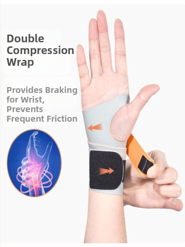 Протектор за китка от спандекс - лека, дишаща защита за спорт, подходяща за бадминтон (за възрастни)