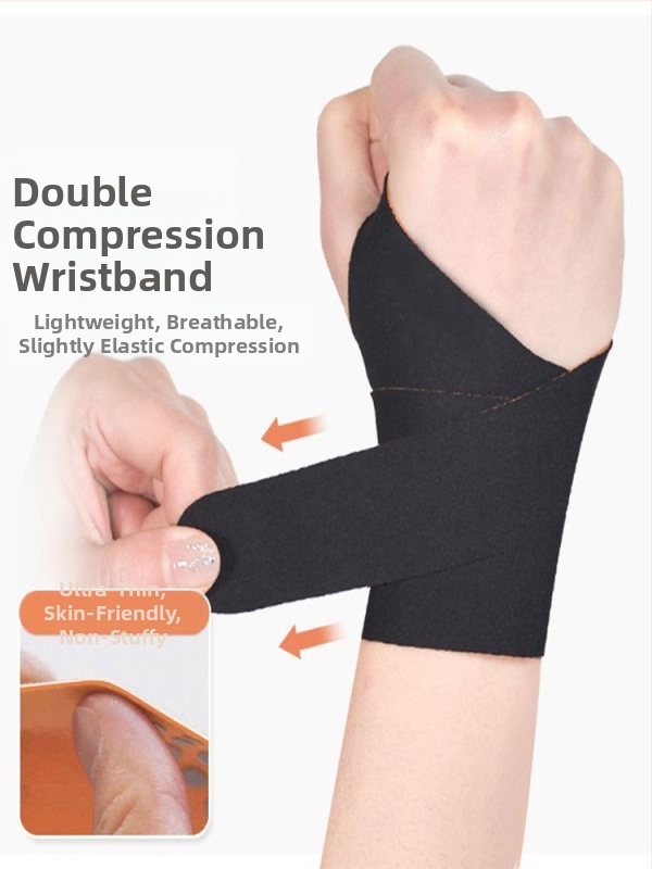 Протектор за китка от спандекс - лека, дишаща защита за спорт, подходяща за бадминтон (за възрастни)