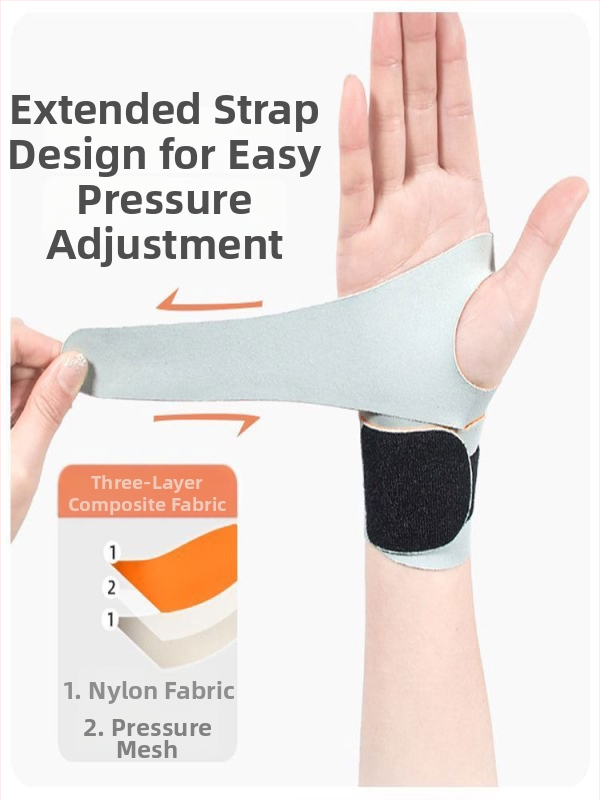 Протектор за китка от спандекс - лека, дишаща защита за спорт, подходяща за бадминтон (за възрастни)