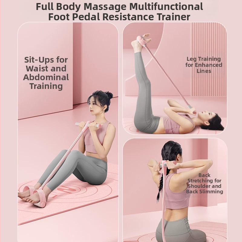 Pedalni napinjač za trbušnjake i rastezanje ramena i leđa, NBR materijal, fitness oprema, pogodno za tinejdžere i odrasle