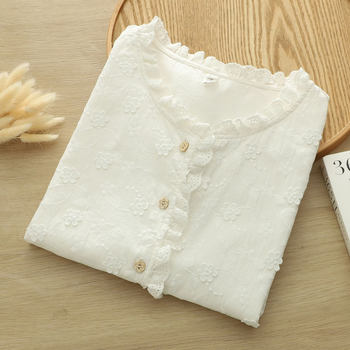 Izšivena pamuk jacquard bez rukava vest s čipkastim ovratnikom, kopčanje na jedan red, 80–90% pamuka, jesen 2025